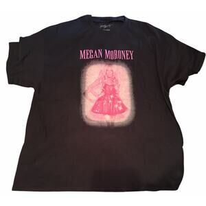 Megan Moroney MM Pink Photo T-shirt 2X Black